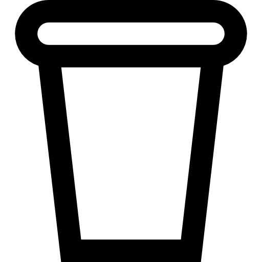 plastikowy kubek Basic Straight Lineal ikona