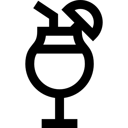 koktajl Basic Straight Lineal ikona