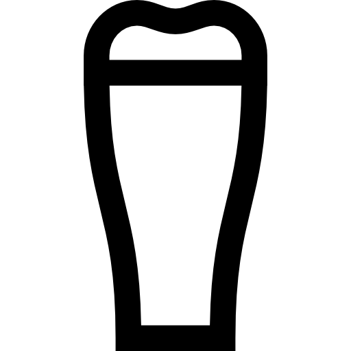 Пинта пива Basic Straight Lineal иконка