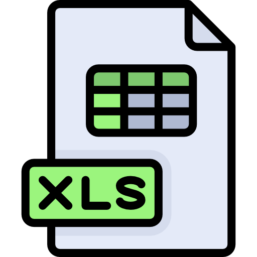 xls Special Lineal color icon