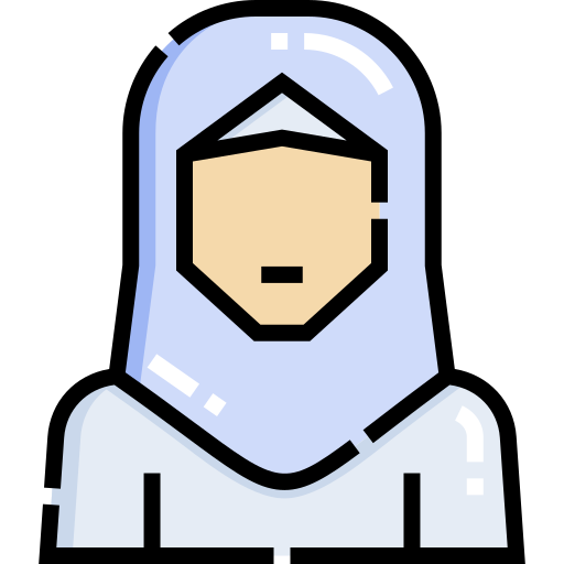 Хиджаб Detailed Straight Lineal color иконка