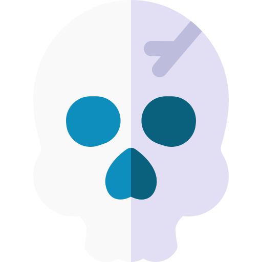 cráneo Basic Rounded Flat icono