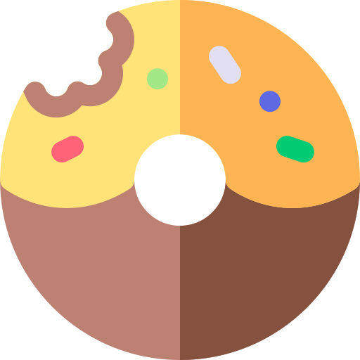 słodkie jedzenie Basic Rounded Flat ikona