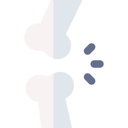 gebrochener knochen Basic Rounded Flat icon