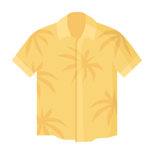 koszula hawajska Generic Flat ikona