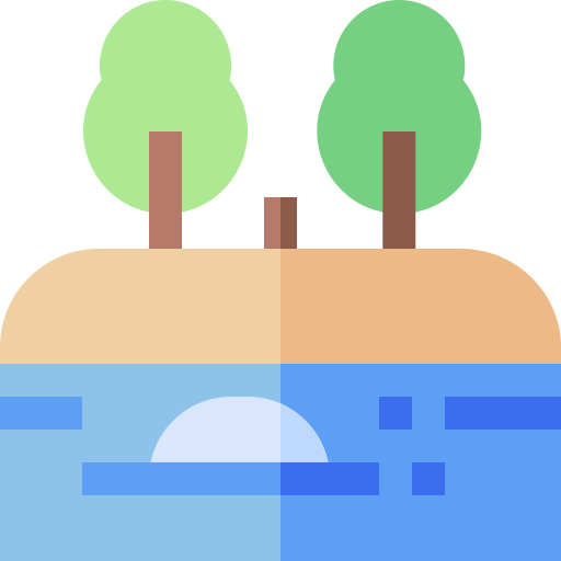 des arbres Basic Straight Flat Icône