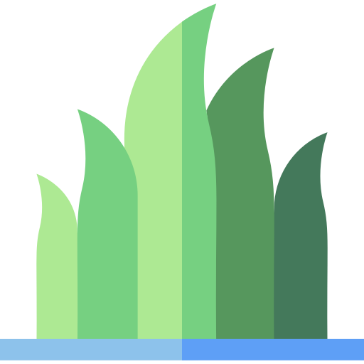 herbe Basic Straight Flat Icône