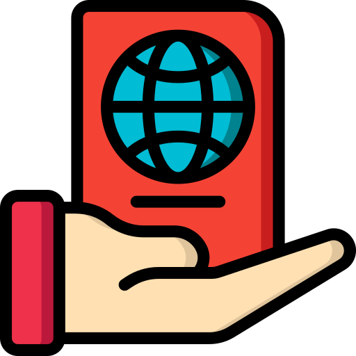 kontrola paszportowa Basic Miscellany Lineal Color ikona
