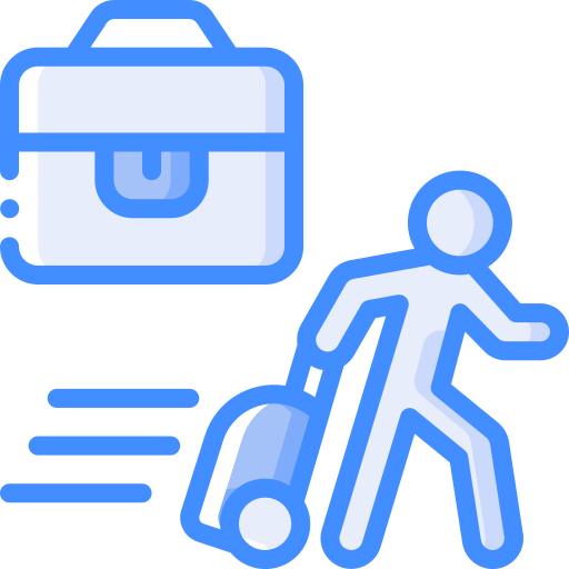 Briefcase Basic Miscellany Blue icon