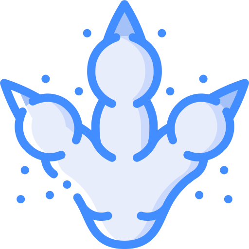 フットプリント Basic Miscellany Blue icon