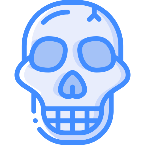 頭蓋骨 Basic Miscellany Blue icon