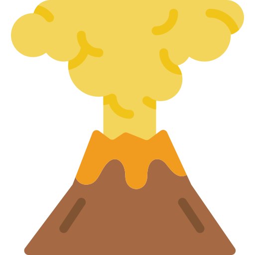Volcano Basic Miscellany Flat icon