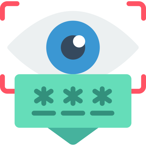 Eye scanner Basic Miscellany Flat icon