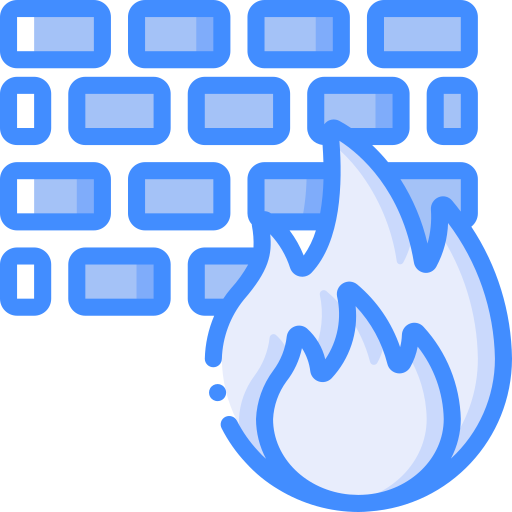 firewall Basic Miscellany Blue Ícone