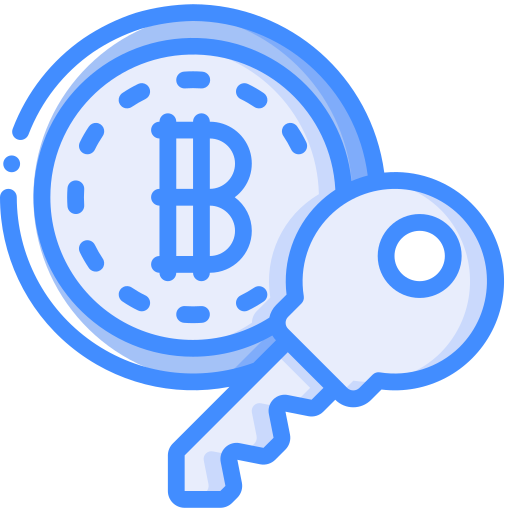ビットコイン Basic Miscellany Blue icon