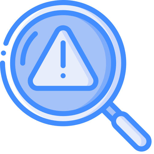 Magnifying glass Basic Miscellany Blue icon