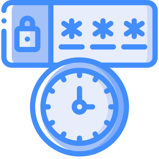 Password Basic Miscellany Blue icon