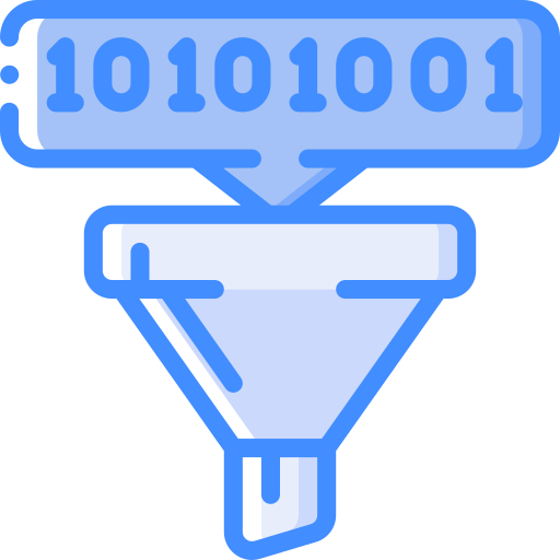 Funnel Basic Miscellany Blue icon