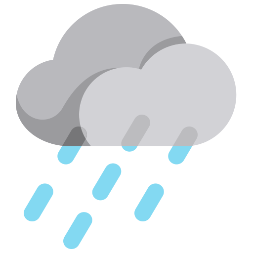 deszczowy Justicon Flat ikona