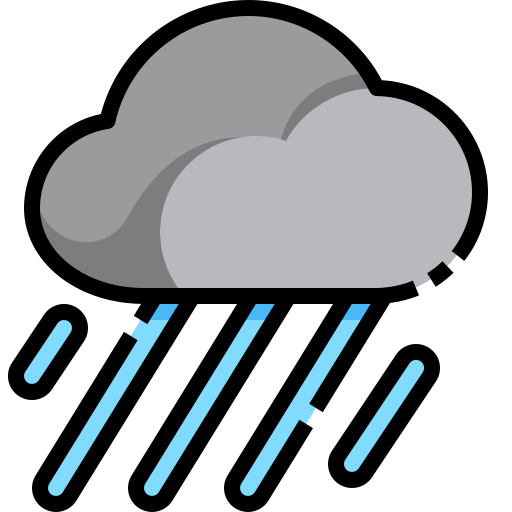 lluvioso Justicon Lineal Color icono