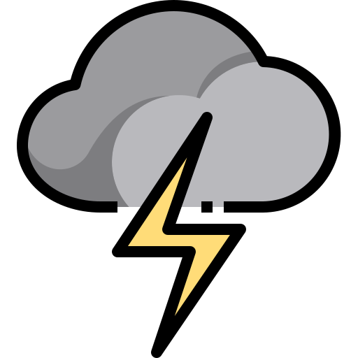 tormenta Justicon Lineal Color icono