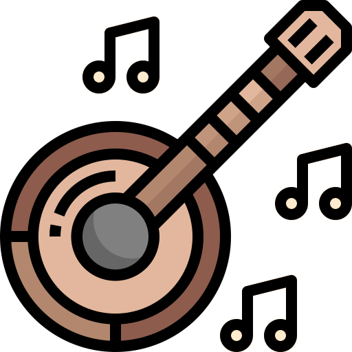 banjo Justicon Lineal Color icono