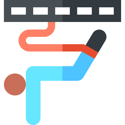 bungee jumping Basic Straight Flat icon