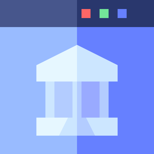 Online banking Basic Straight Flat icon
