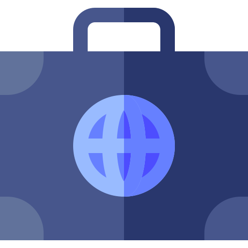portafolio Basic Straight Flat icono