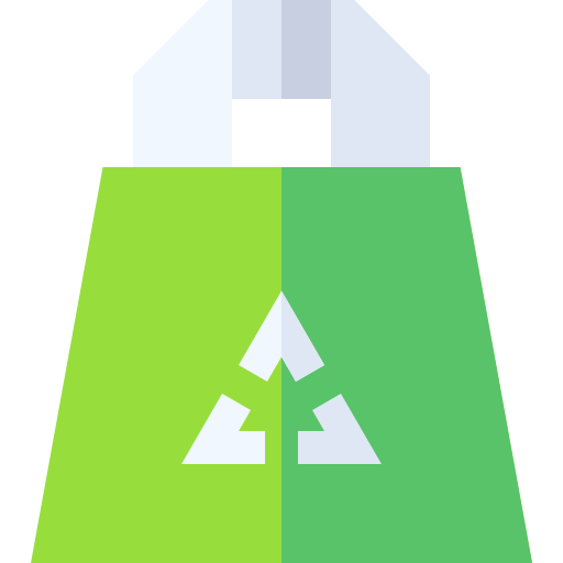 Recycling bag Basic Straight Flat icon