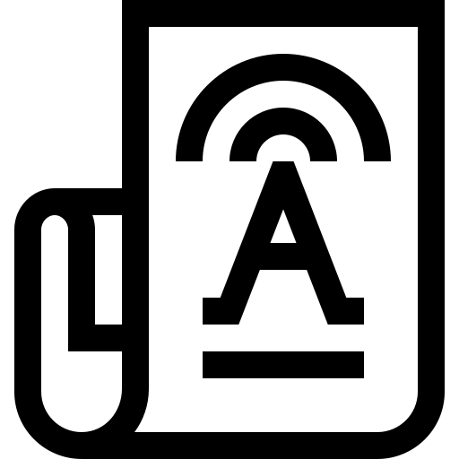 relation publique Basic Straight Lineal Icône