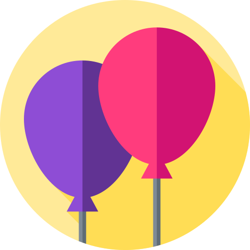 ballon Flat Circular Flat icon