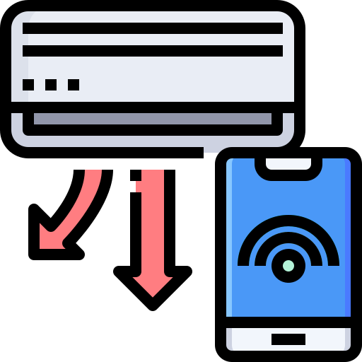 klimaanlage Justicon Lineal Color icon