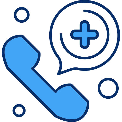 Telephone Generic Blue icon