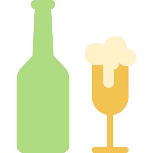 Бутылка пива Generic Flat иконка