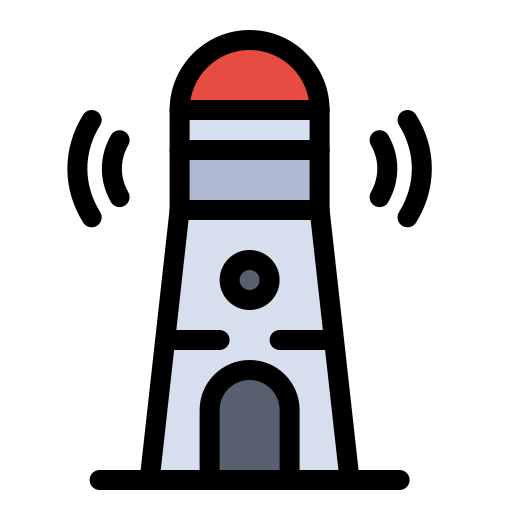 Lighthouse Flatart Icons Lineal Color icon