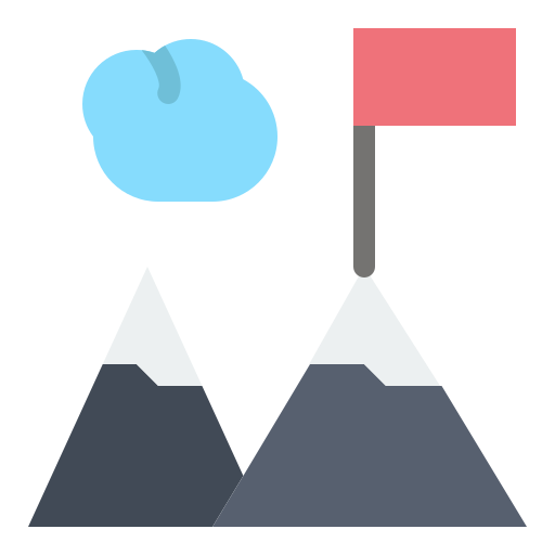 berg Flatart Icons Flat icoon