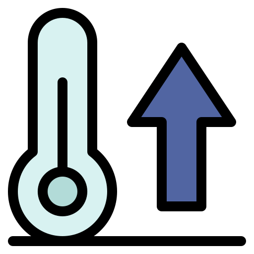 temperatura Flatart Icons Lineal Color ikona