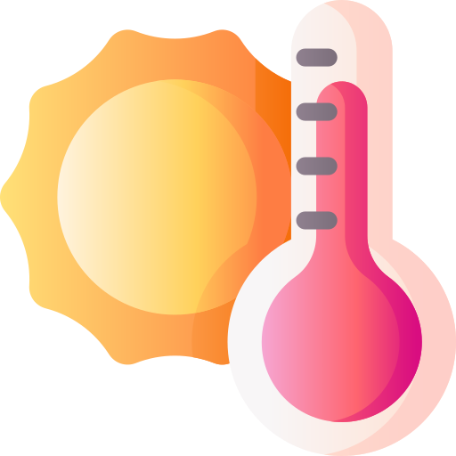 temperatura 3D Basic Gradient ikona