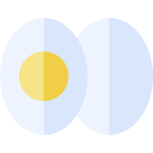ugotowane jajko Basic Straight Flat ikona