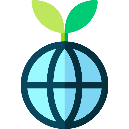 zrównoważony rozwój Basic Rounded Flat ikona