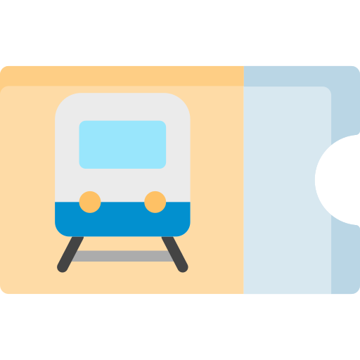 Train ticket Special Flat icon
