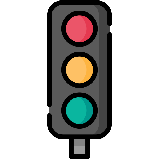 semáforos Special Lineal color icono