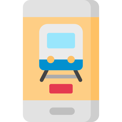 Train ticket Special Flat icon