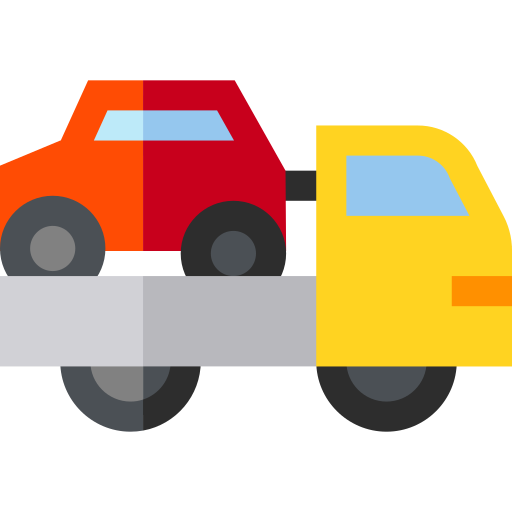 Tow truck Basic Straight Flat icon