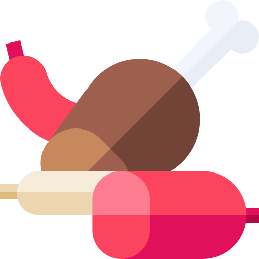 Sausage Basic Straight Flat icon