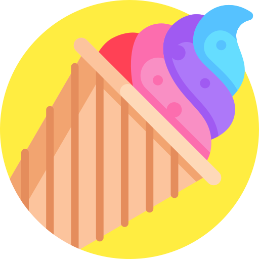 Ice cream Detailed Flat Circular Flat icon