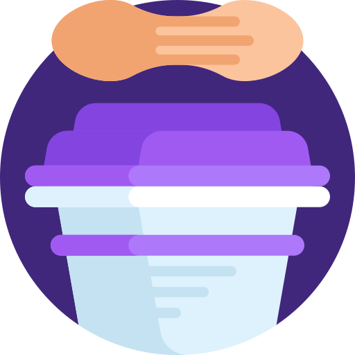 Ice cream Detailed Flat Circular Flat icon