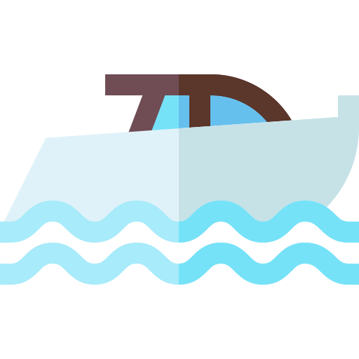 bateau Basic Straight Flat Icône