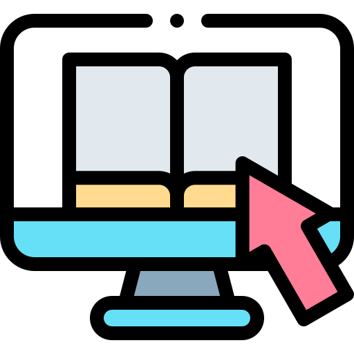 Ebook Detailed Rounded Lineal color icon